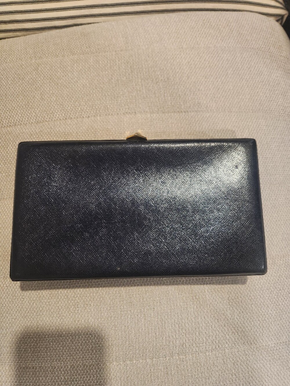 Elegant Black Leather Clutch